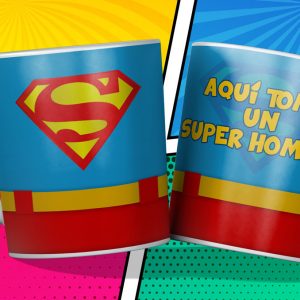 Taza - Aquí toma un súper hombre